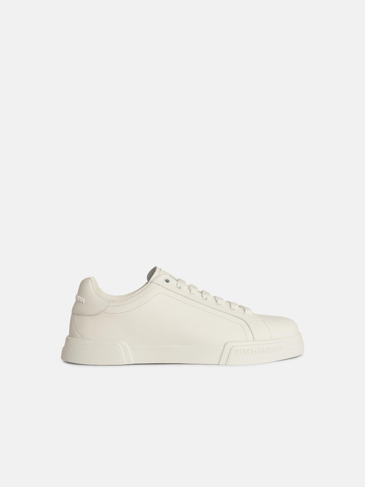 Dolce & Gabbana 'portofino' White Leather Sneakers