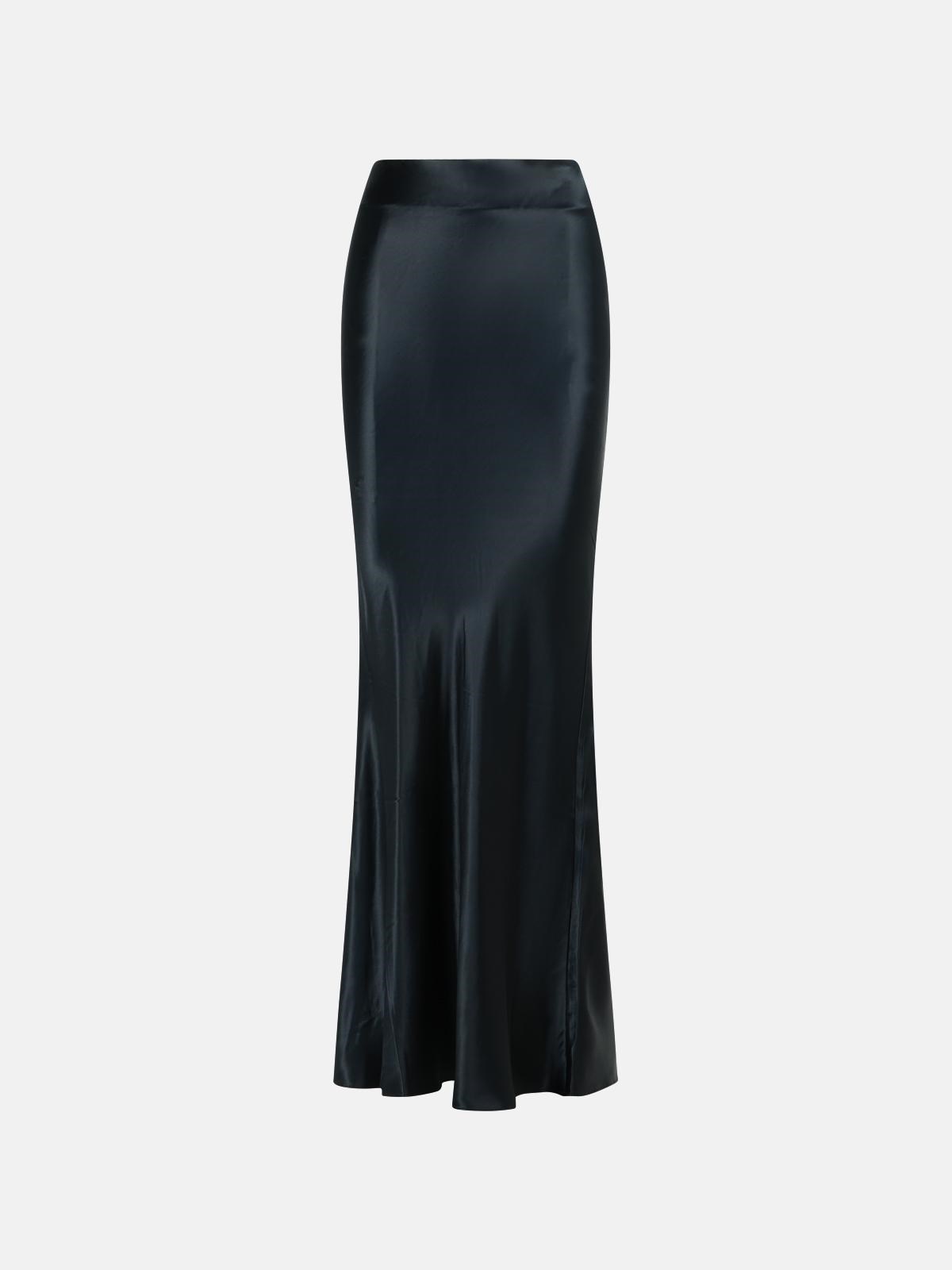 The Andamane 'nemesia' Black Viscose Skirt In Black