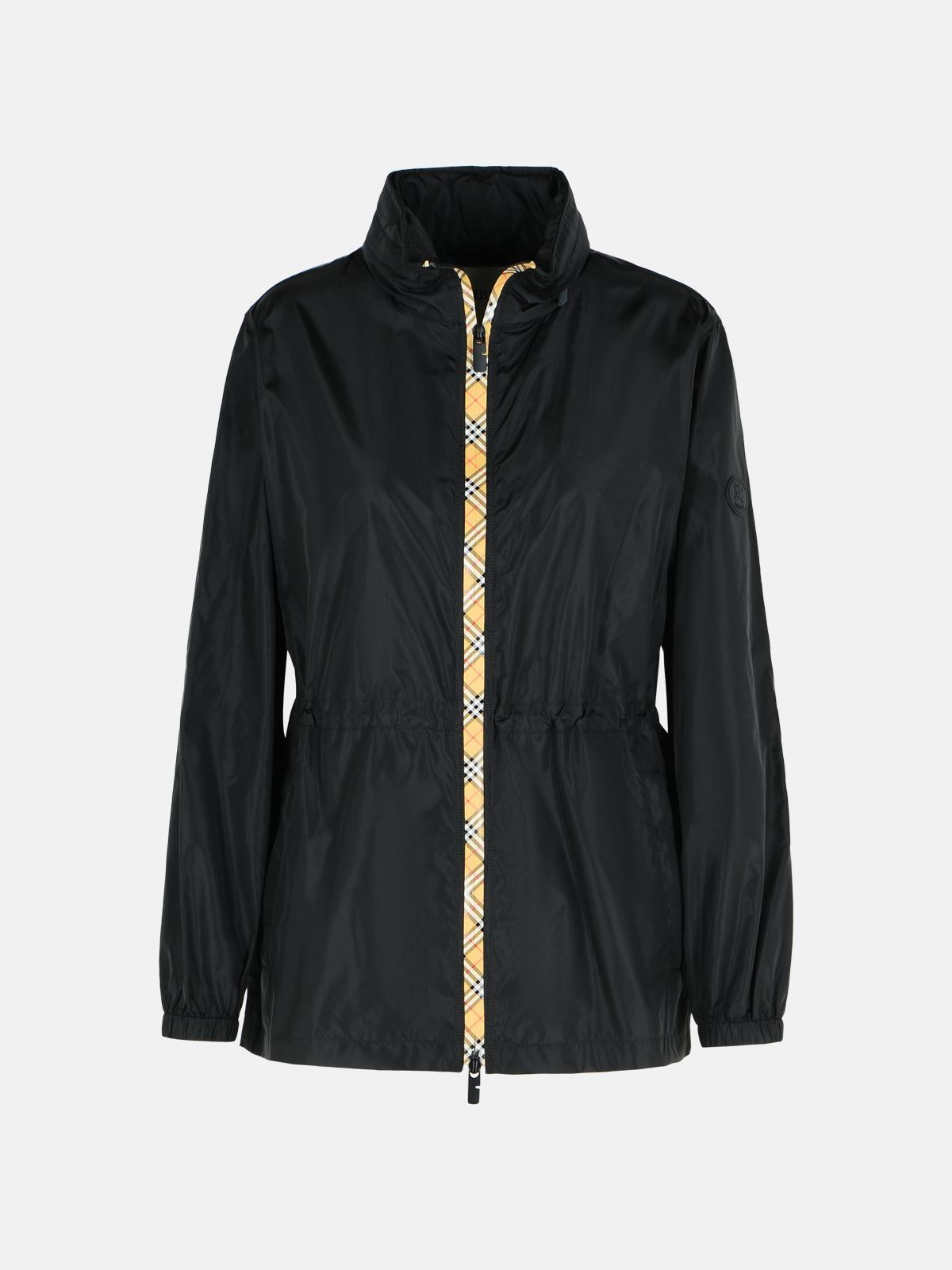 Burberry 'blackpool' Black Polyamide Raincoat