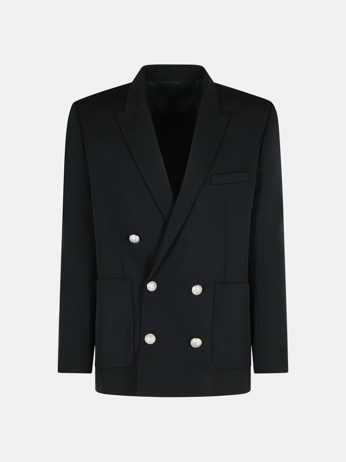 Balmain Black Virgin Wool Blazer