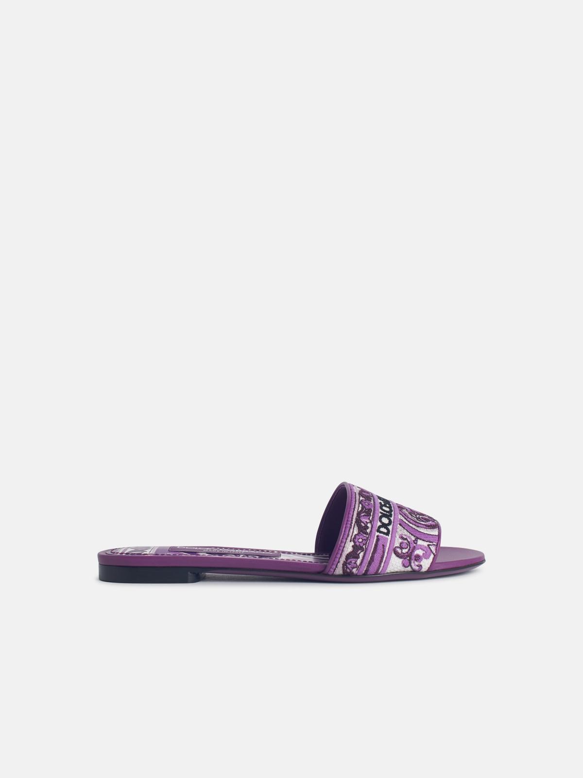 Dolce & Gabbana Slipper With Majolica Embroidery