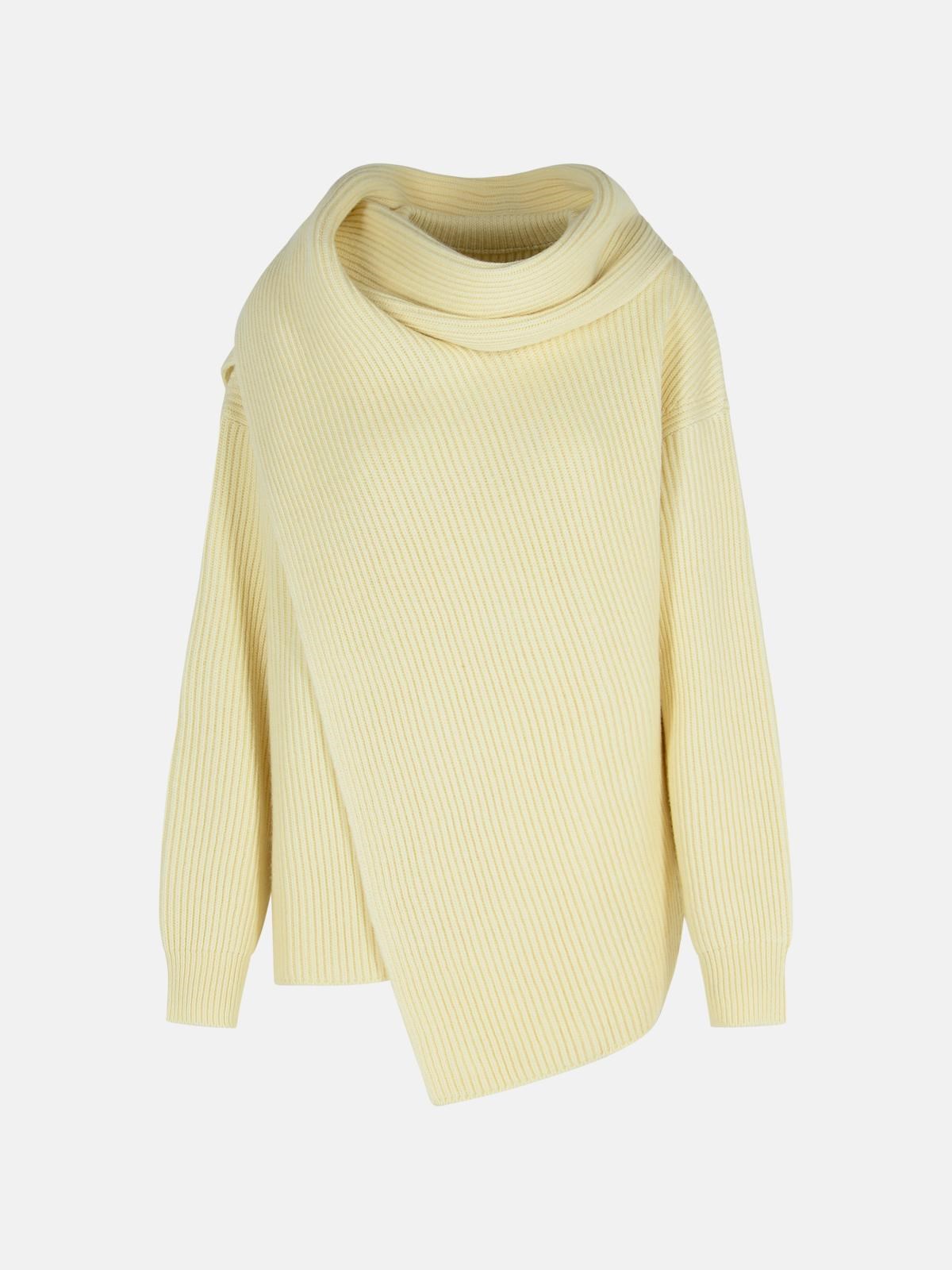 JIL SANDER Ivory Wool Sweater　JIL SANDER アイボリー ウール セーター JIL