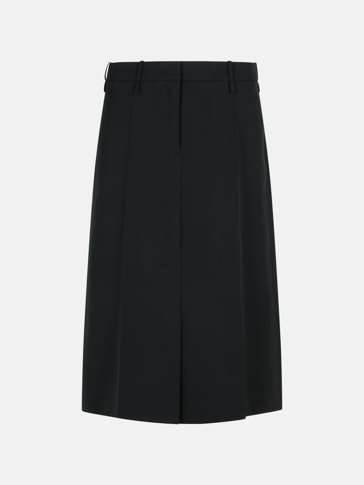 Jil Sander JIL SANDER Black Wool Skirt　JIL SANDER ブラック ウール スカート