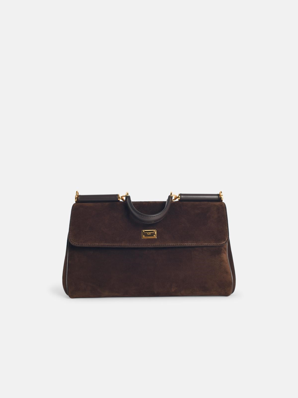Dolce & Gabbana Sicily' Ebony Leather Bag