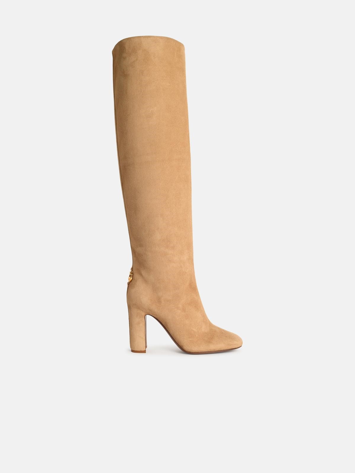 Dolce & Gabbana Beige Suede Boots In Brown
