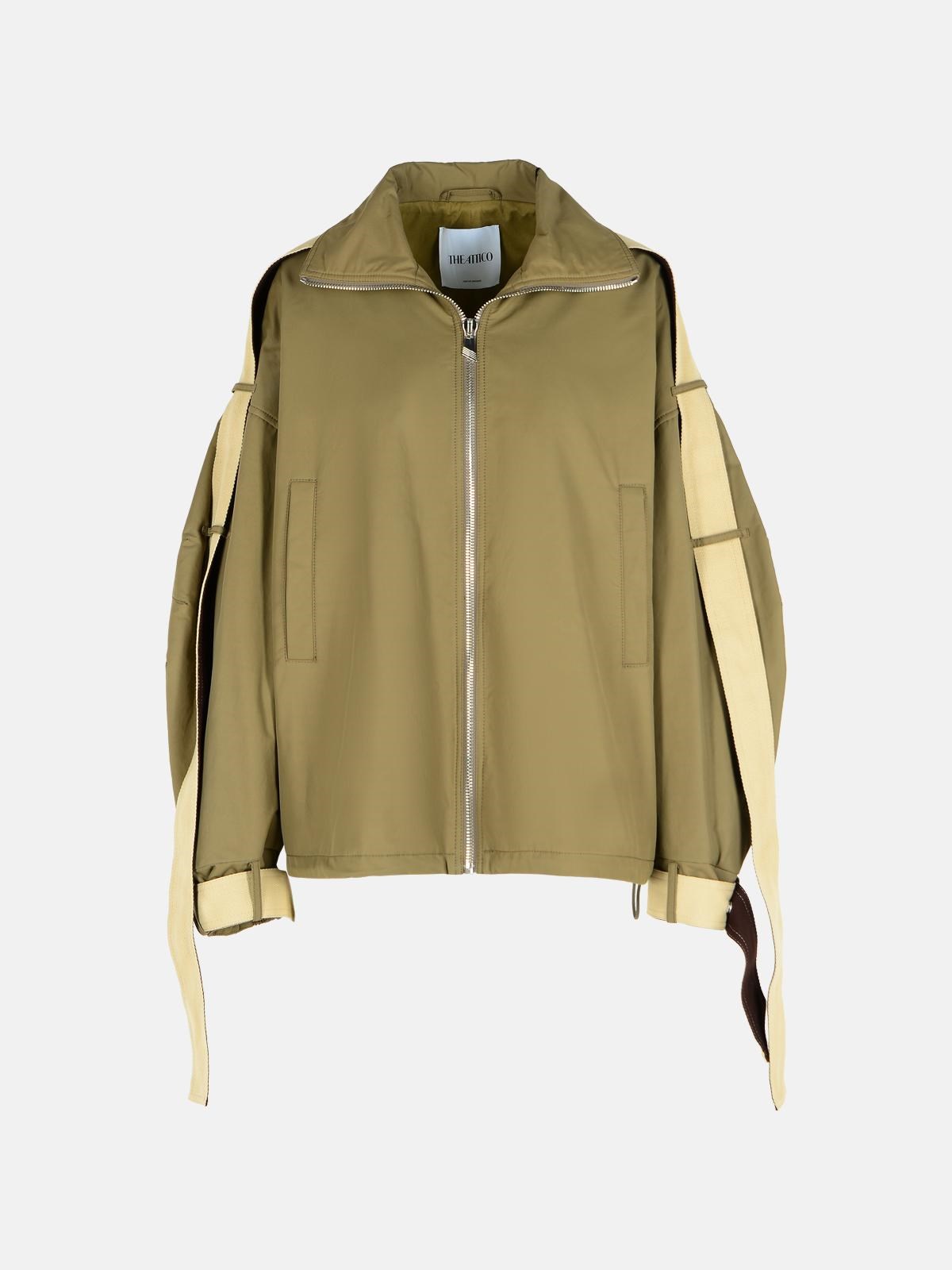 THE ATTICO Green Cotton Blend Jacket THE