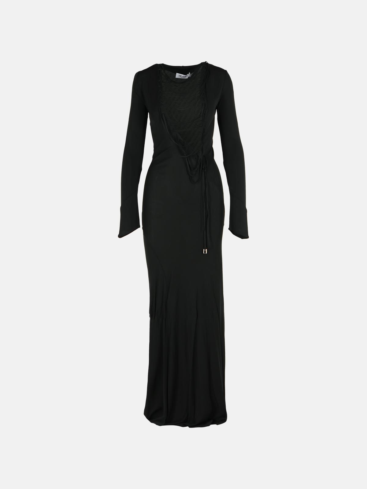 THE ATTICO Black Viscose Dress THE