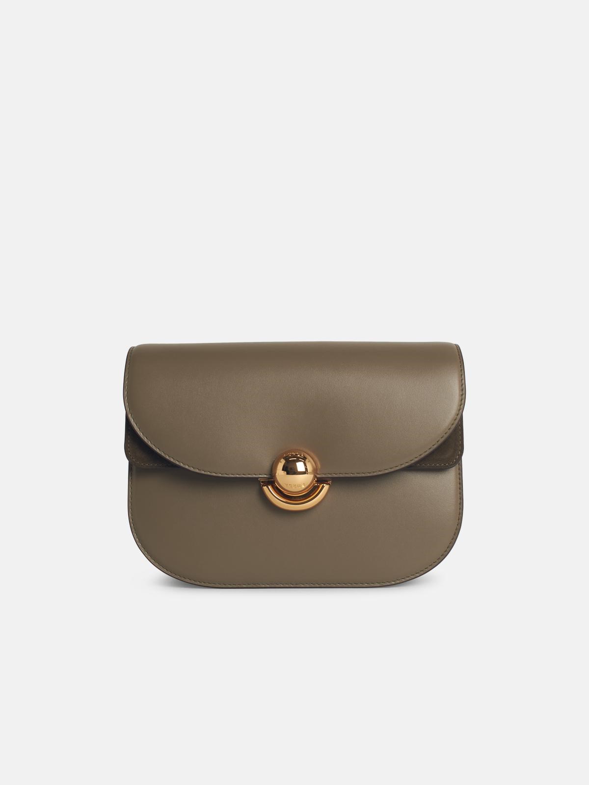FURLA Small 'Sfera' Green Leather Crossbody Bag