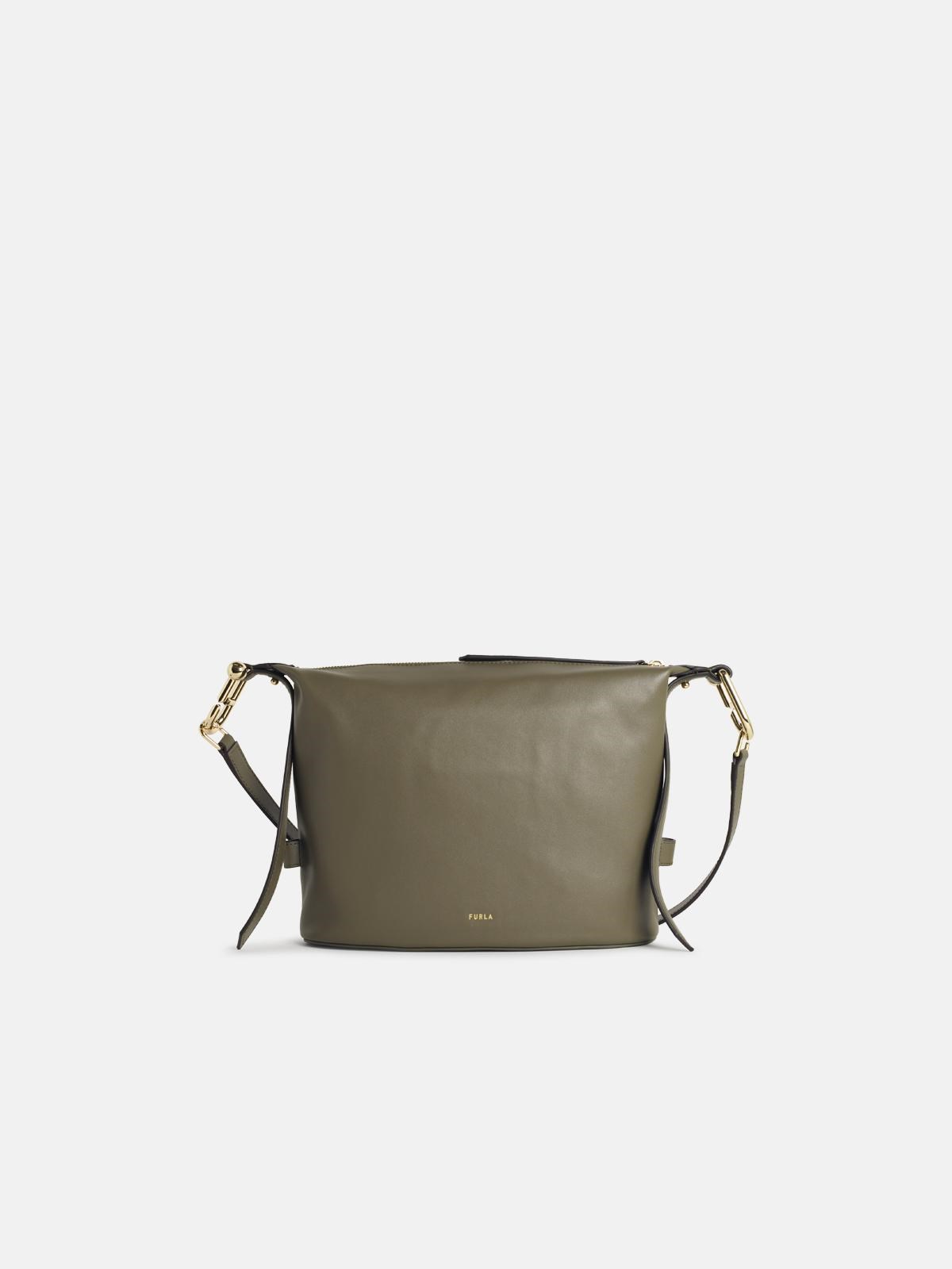 Furla 'nuvola M' 'sage' Leather Bag