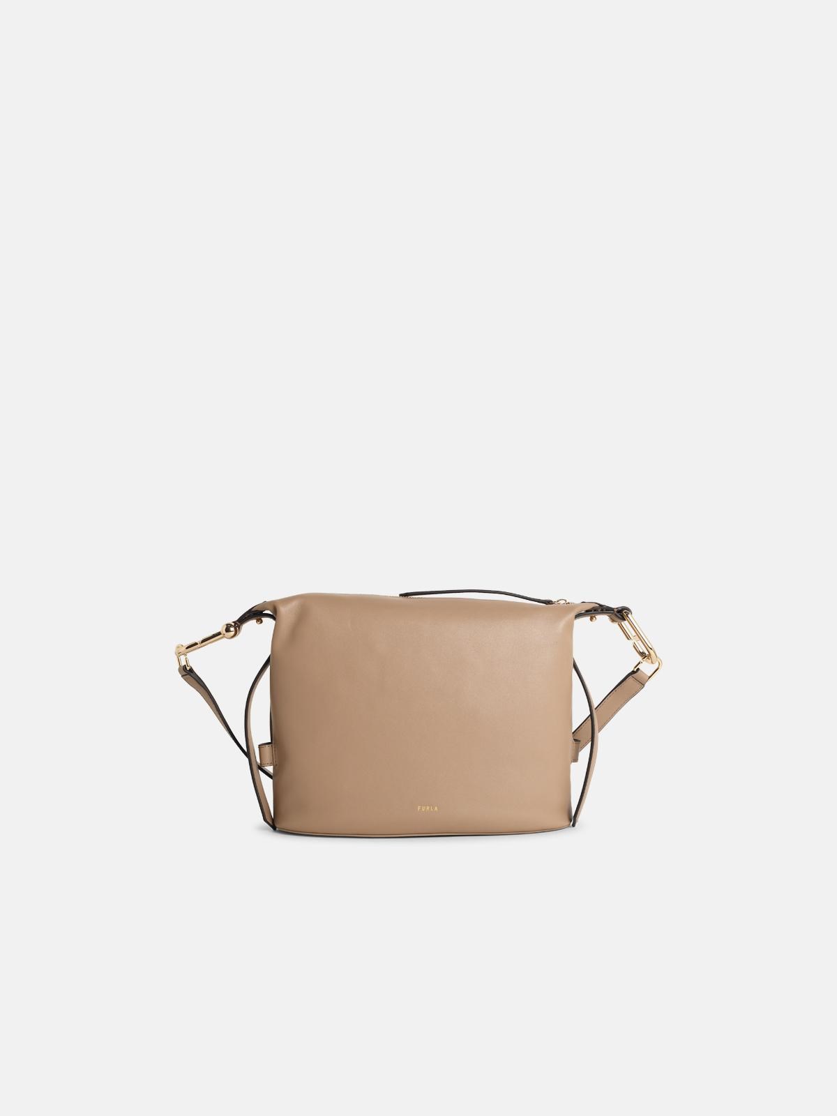 Furla 'nuvola M' 'greige' Leather Bag