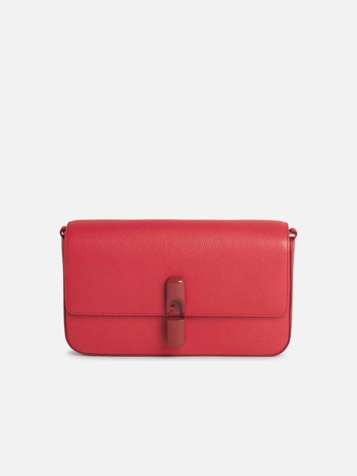 FURLA 'Iride' Small Red Leather Crossbody Bag