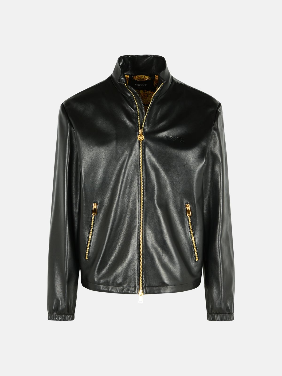 Versace Black Leather Jacket