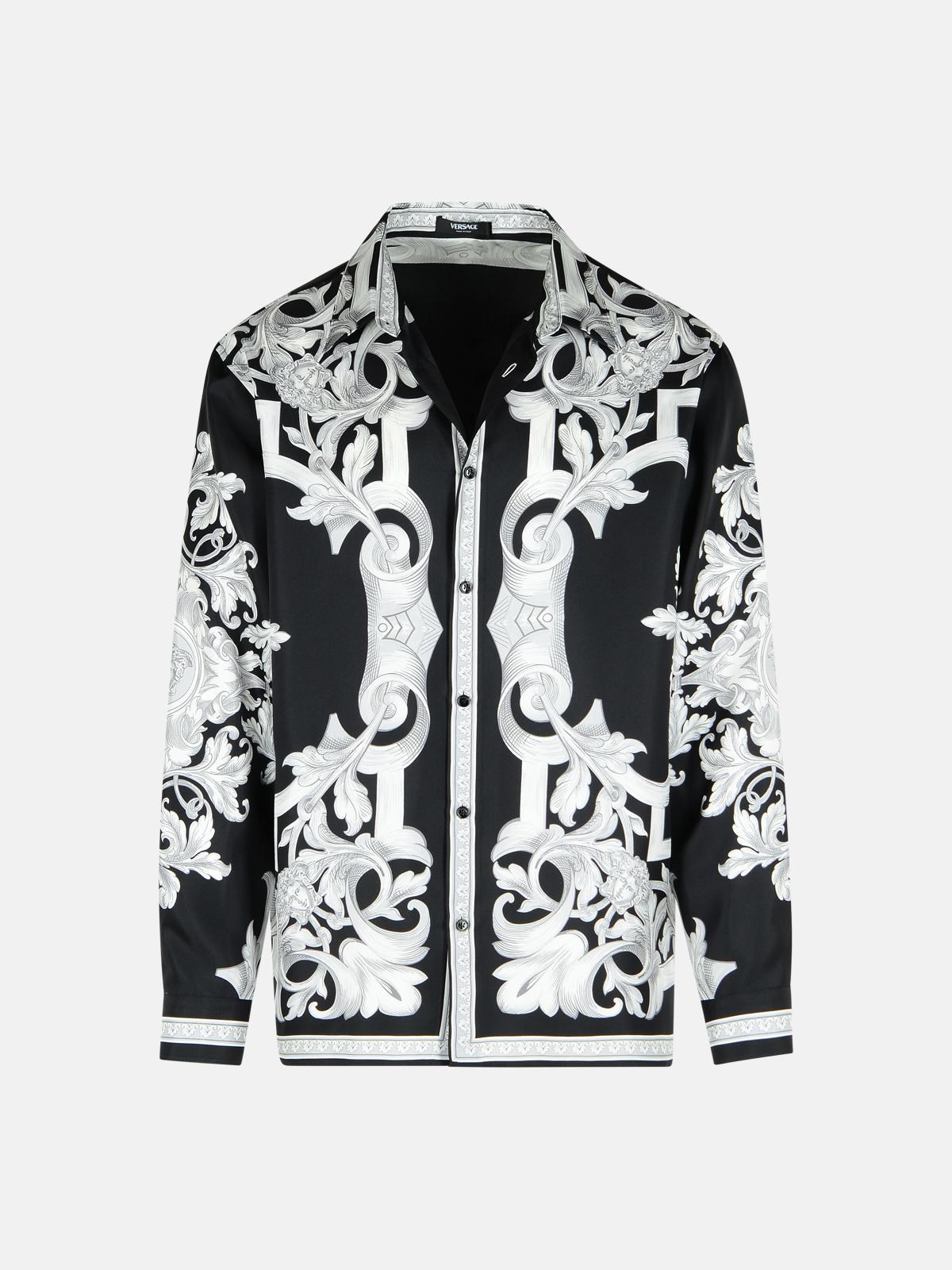 Versace Two-tone Silk Shirt