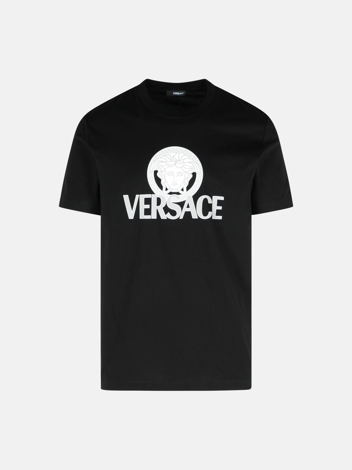 Versace Black Cotton T-shirt