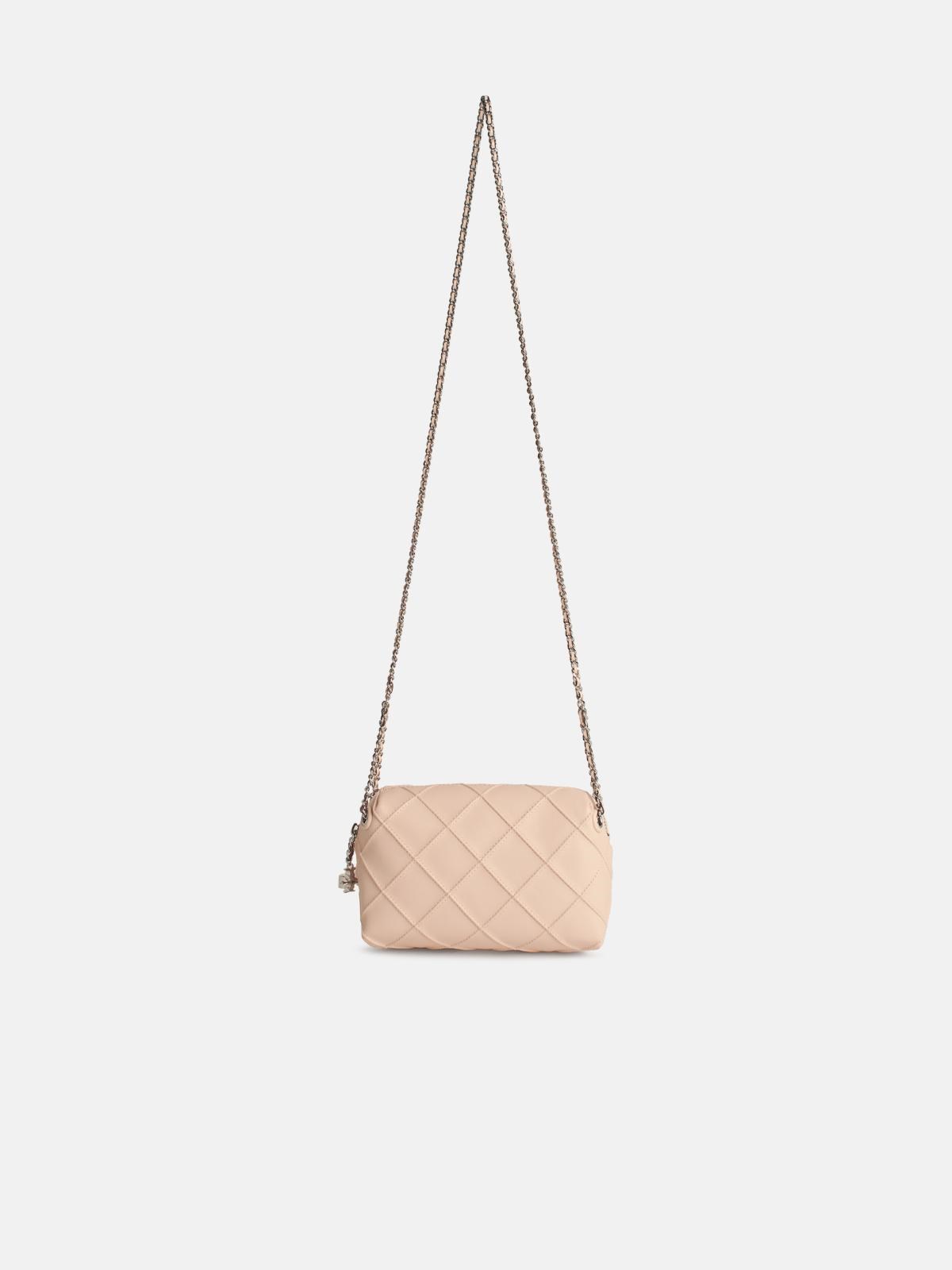 TORY BURCH 'Fleming' Mini Shoulder Bag In Pink Leather