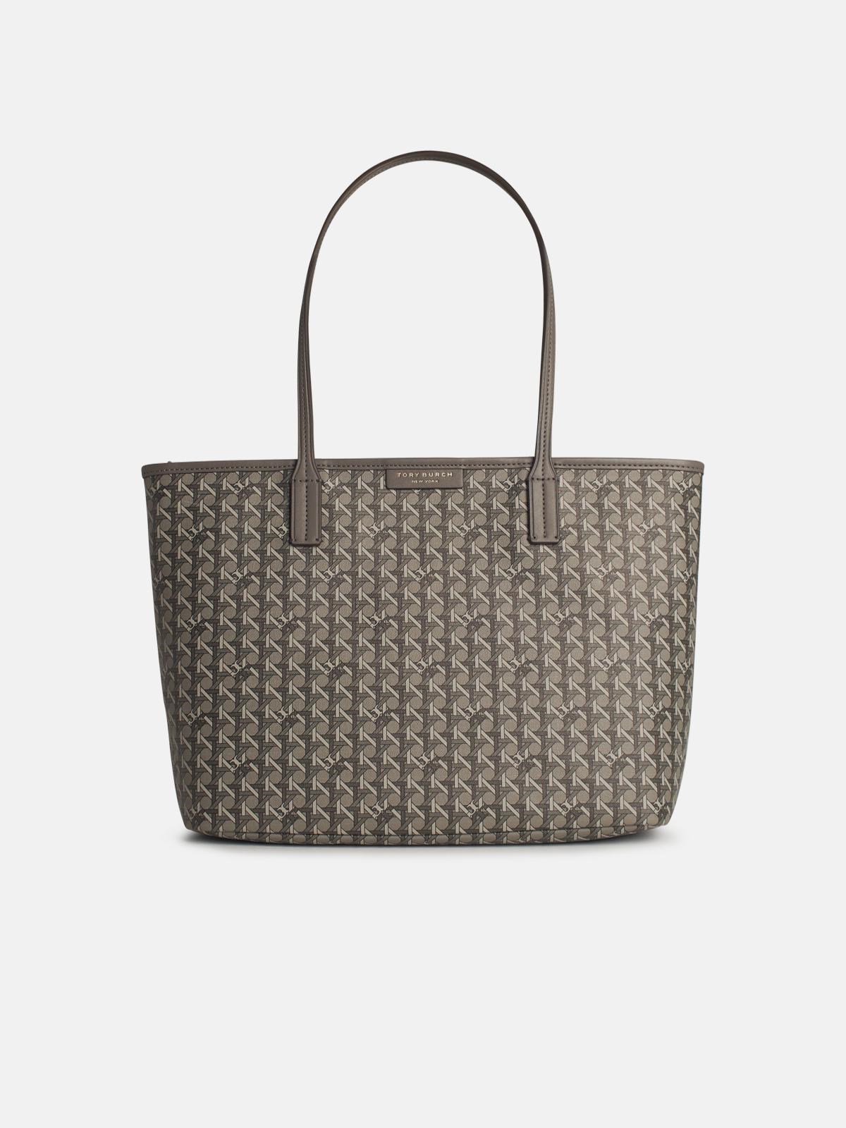 Tory Burch 'ever-ready' Small Grey Fabric Shopping Bag