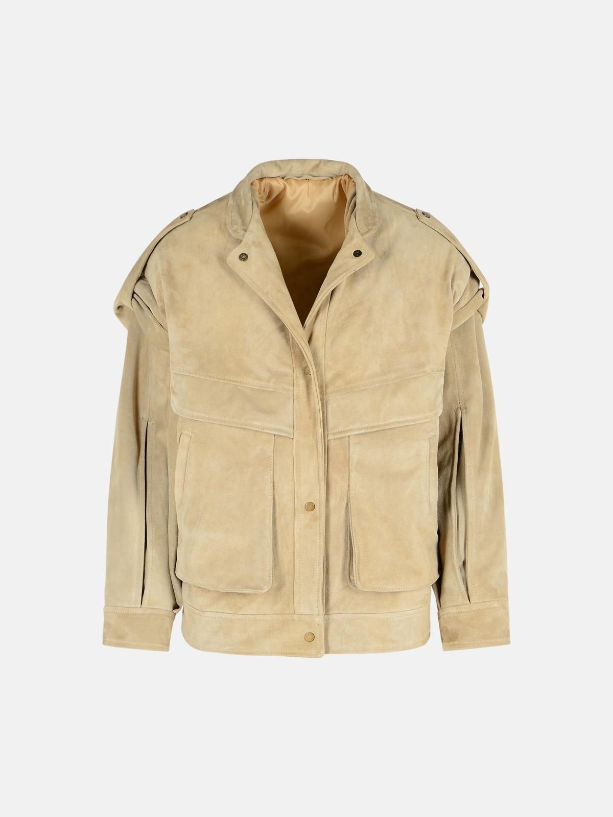 Salvatore Santoro Sabbia Leather Jacket In Neutral