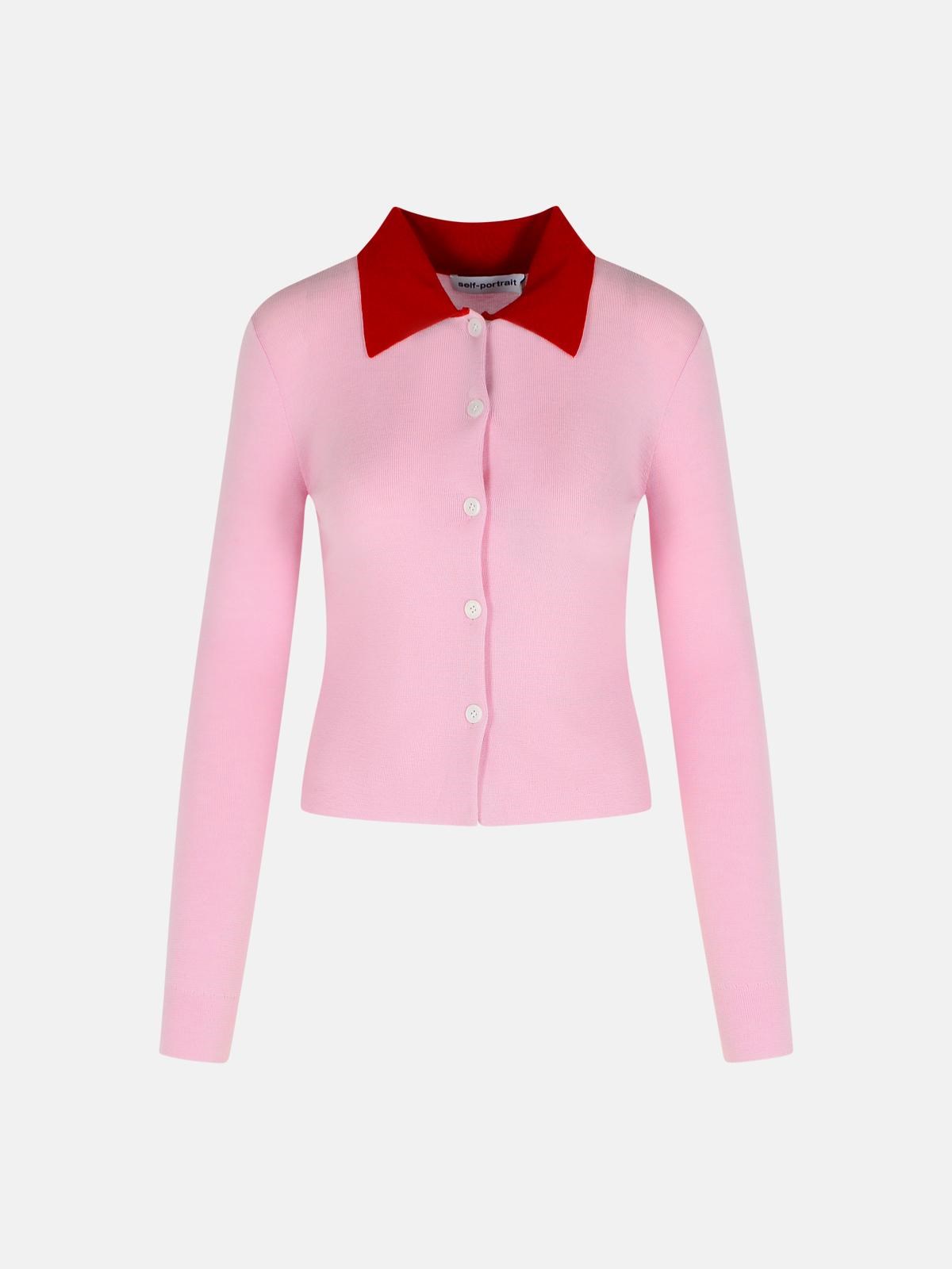 Self-portrait Pink Wool Sweater In Pink