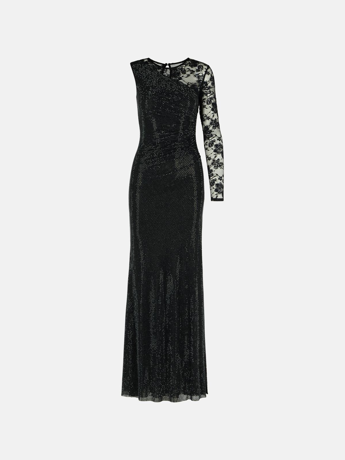 Self-portrait 'rhinestone' Black Polyester Dress