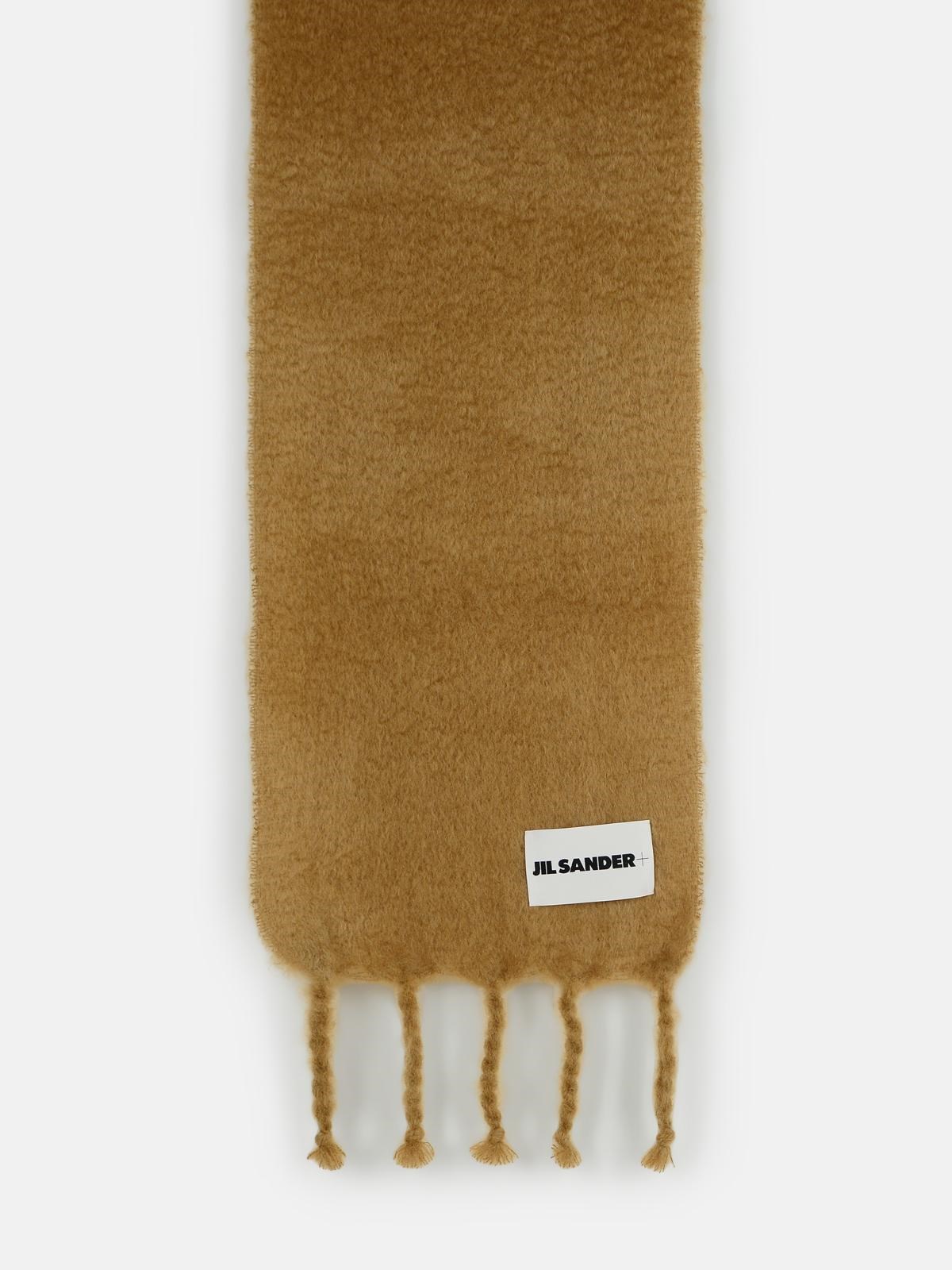 Jil Sander Beige Mohair Blend Scarf
