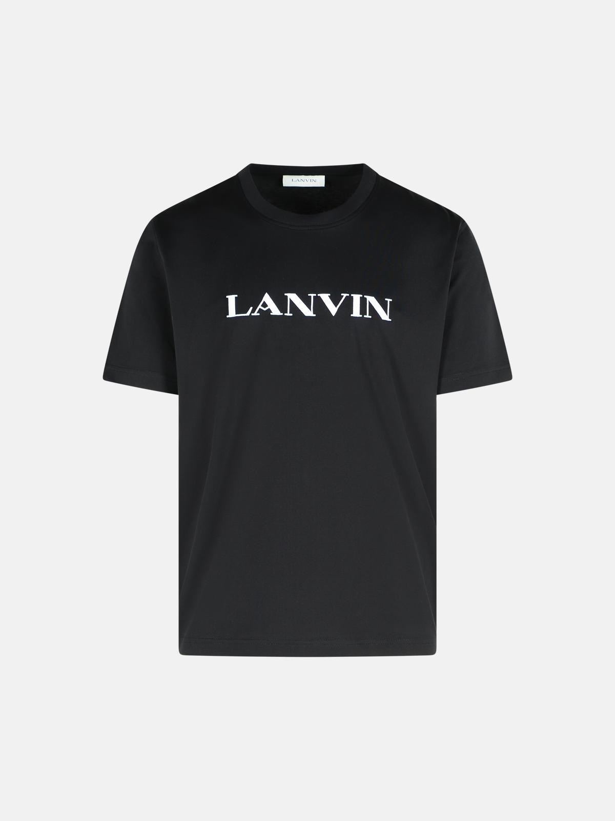 Lanvin Black Cotton T-shirt In Black
