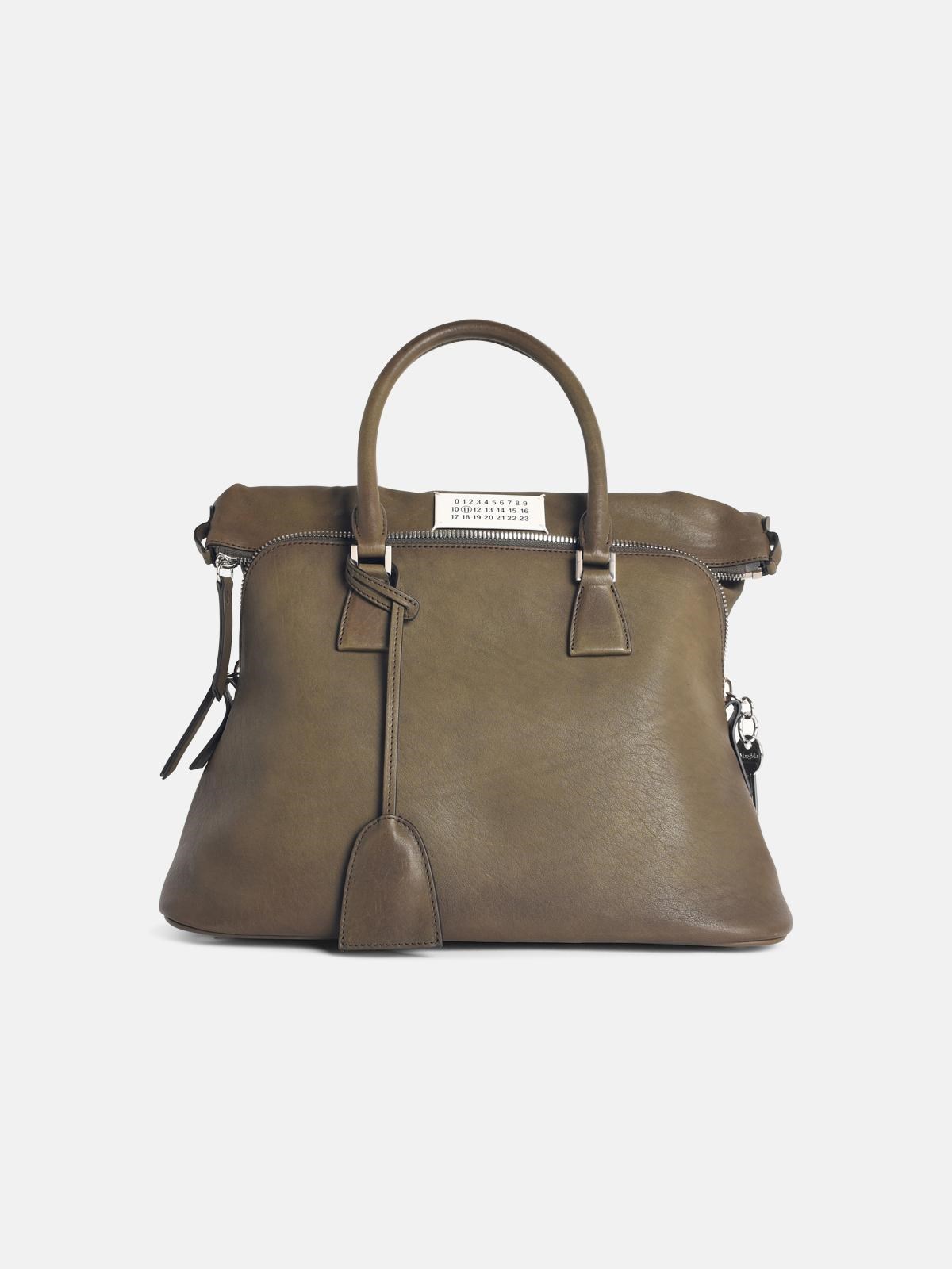 Maison Margiela '5ac' Green Leather Bag In Green