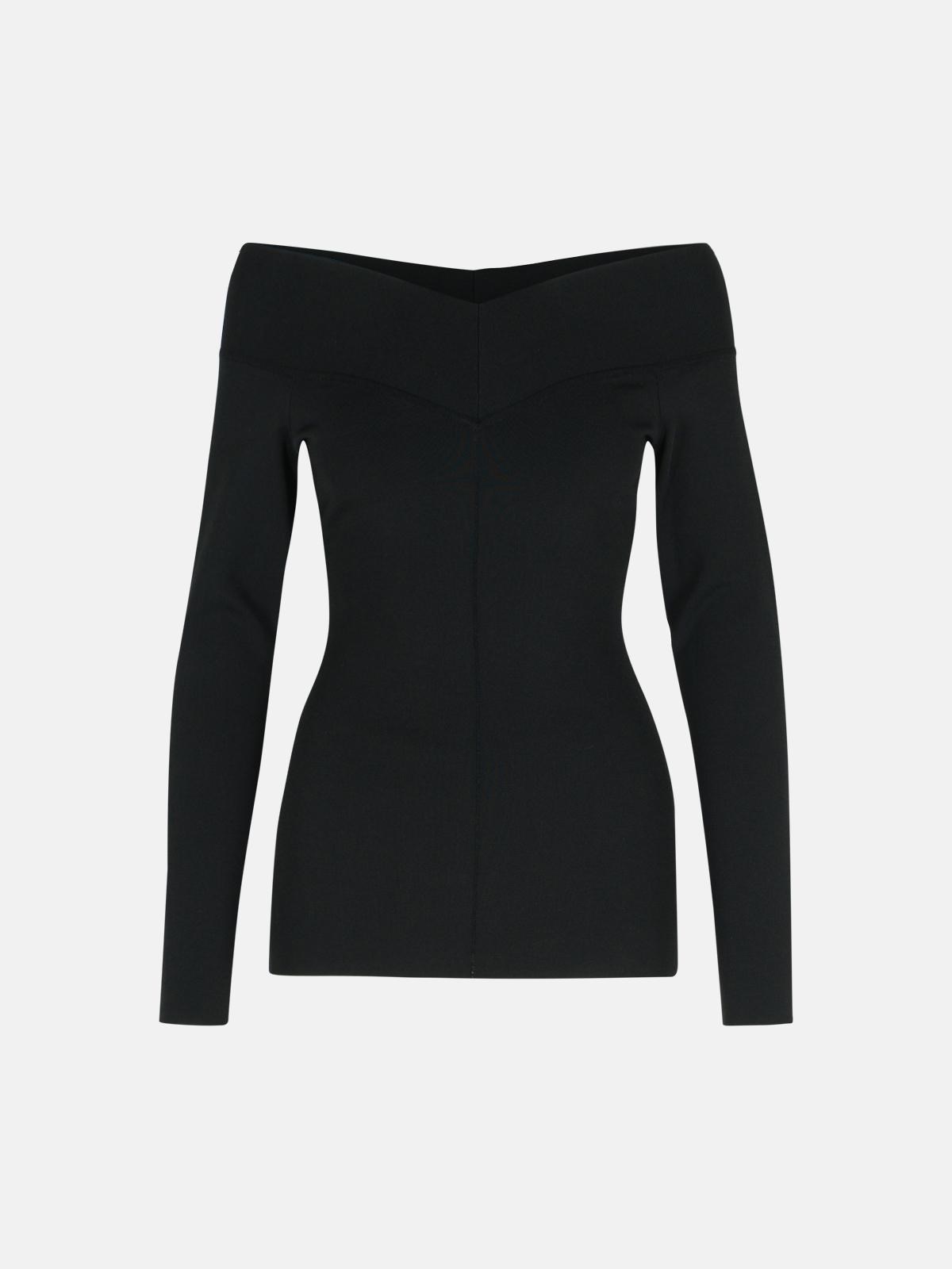 STELLA Mc CARTNEY Black Viscose Blend Top　STELLA Mc CARTNEY ブラック ビスコース ブレンド トップ STELLA
