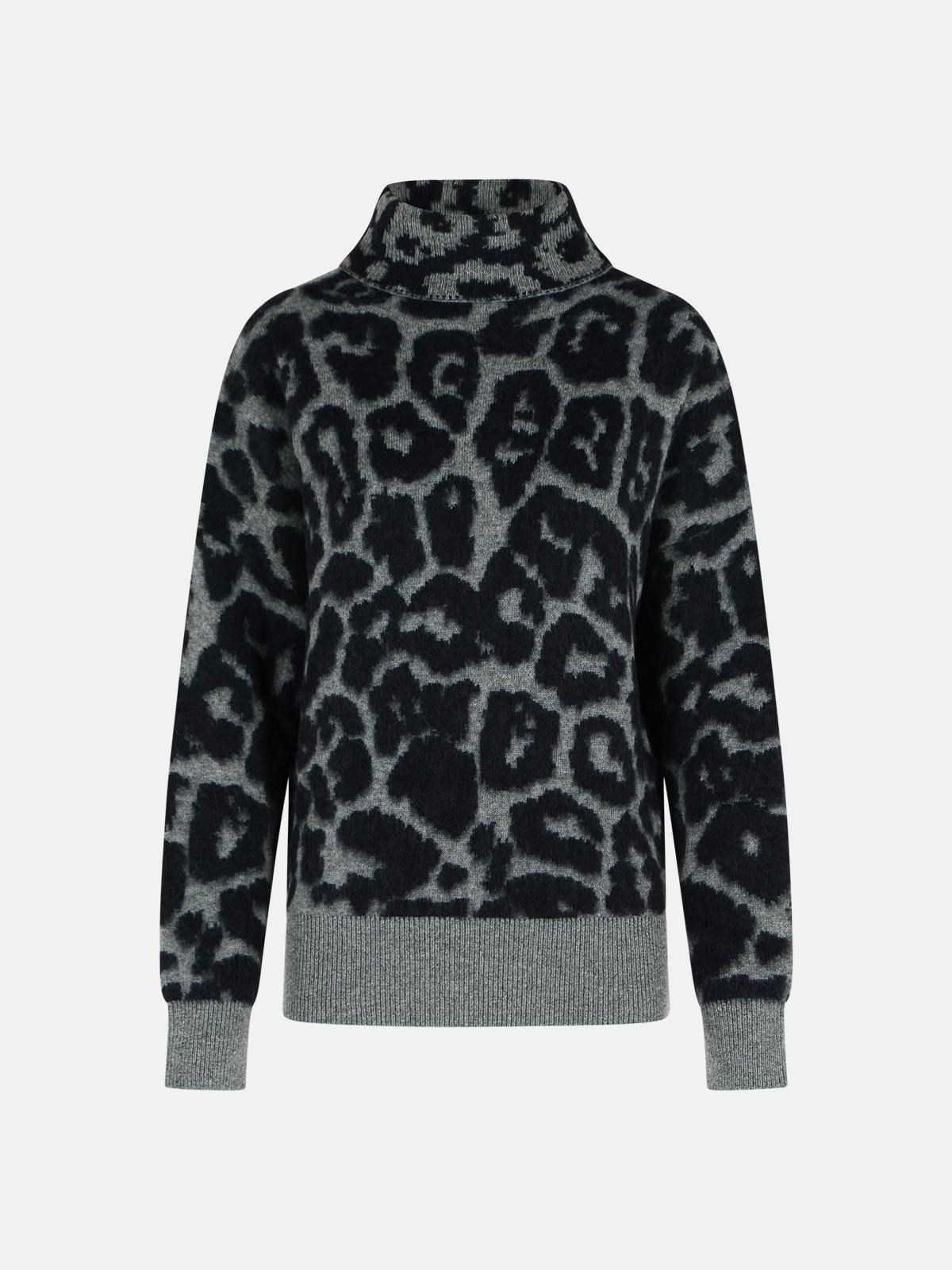 STELLA Mc CARTNEY Grey Alpaca Blend Turtleneck Sweater