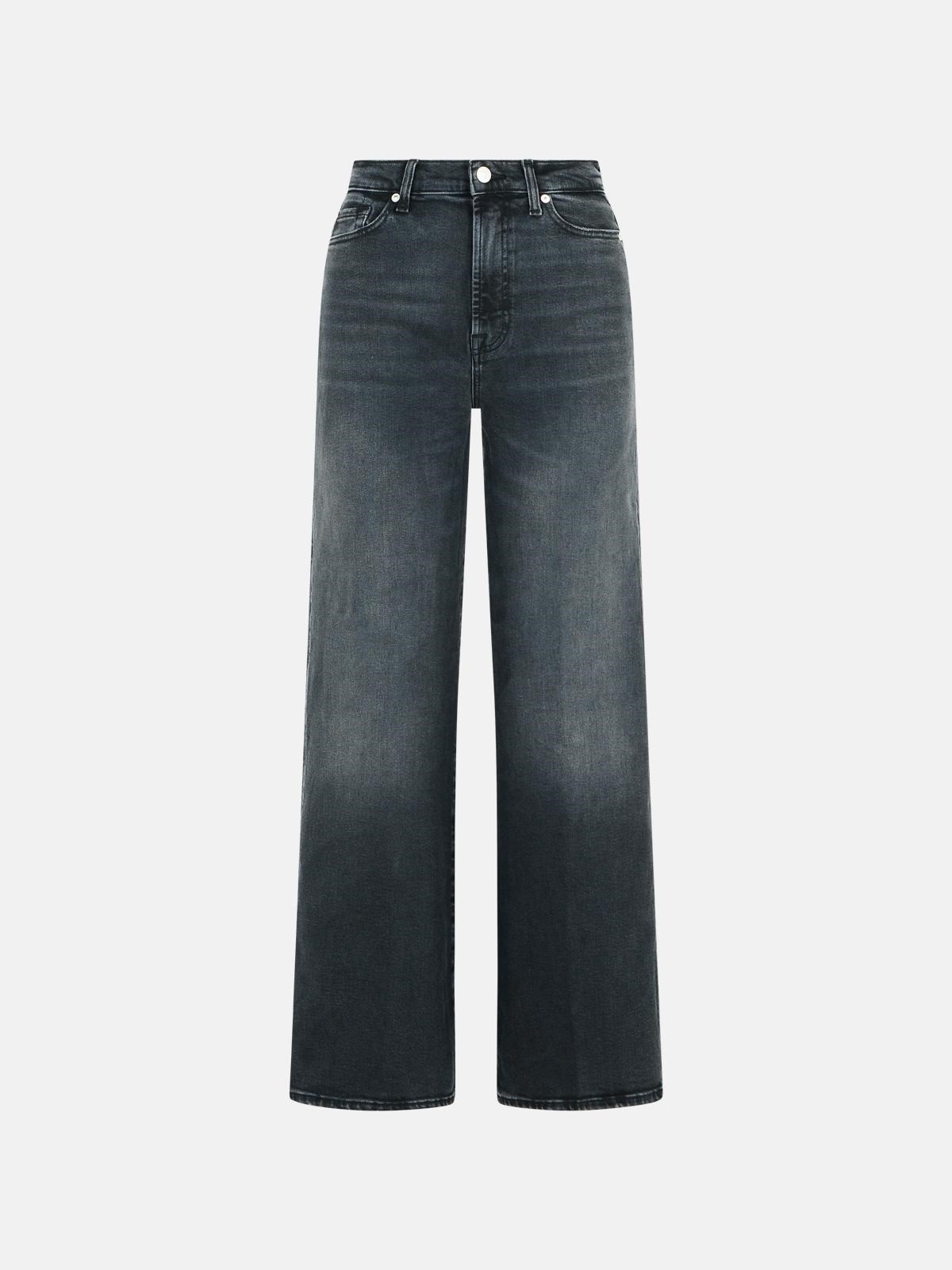 7 FOR ALL MANKIND Black Cotton Blend Jeans