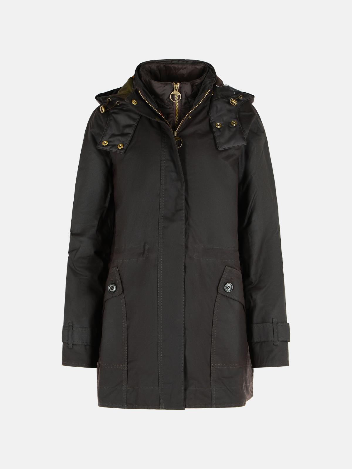 Barbour Brown Cotton Jacket In Brown