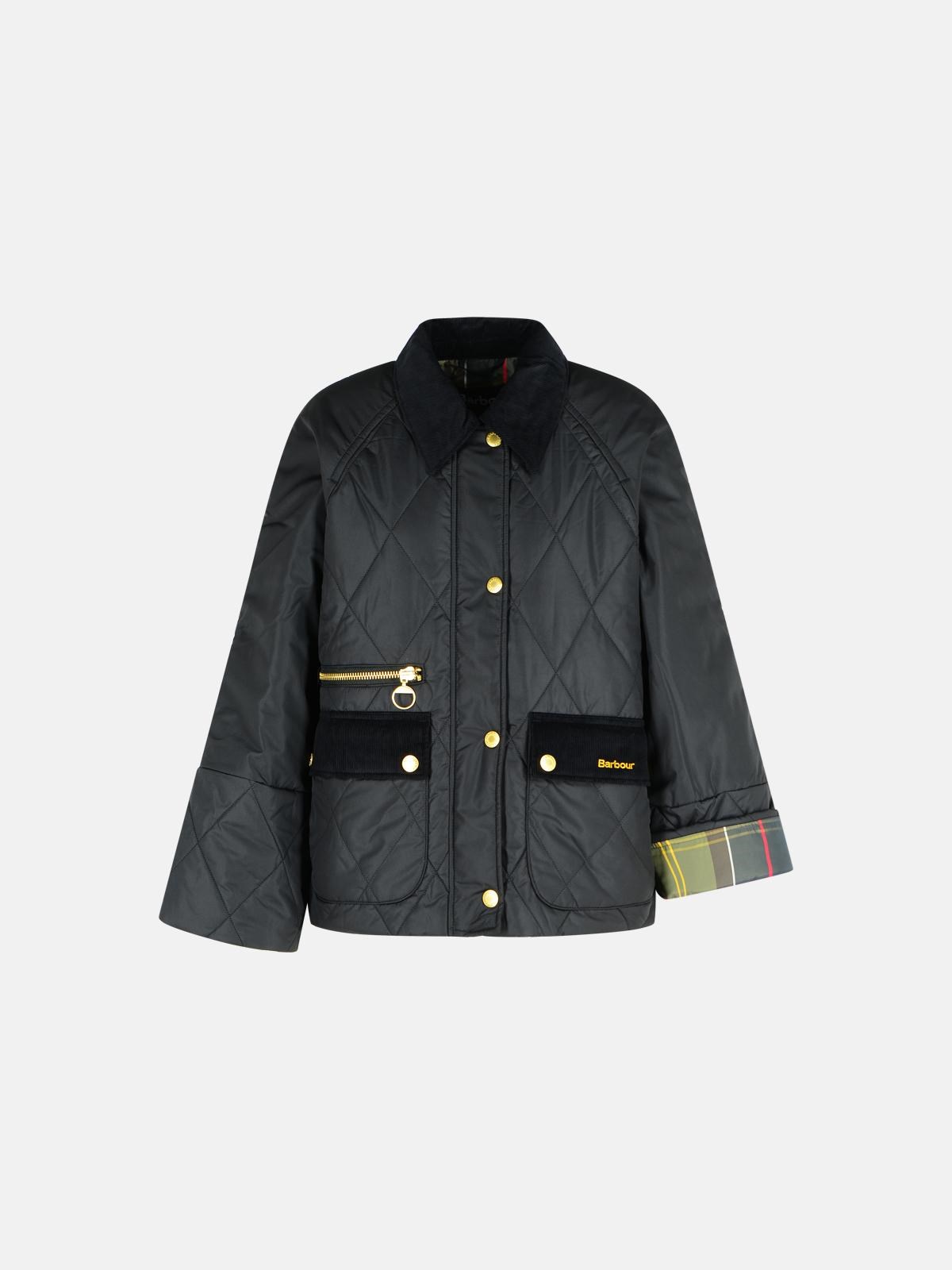 Barbour 'martha' Black Polyester Jacket In Black