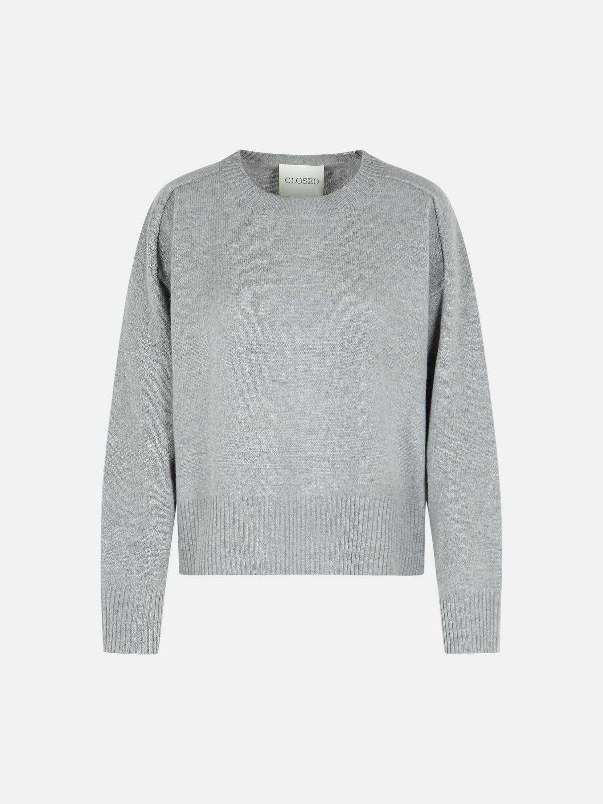 Closed Grey Wool Sweater In Gray