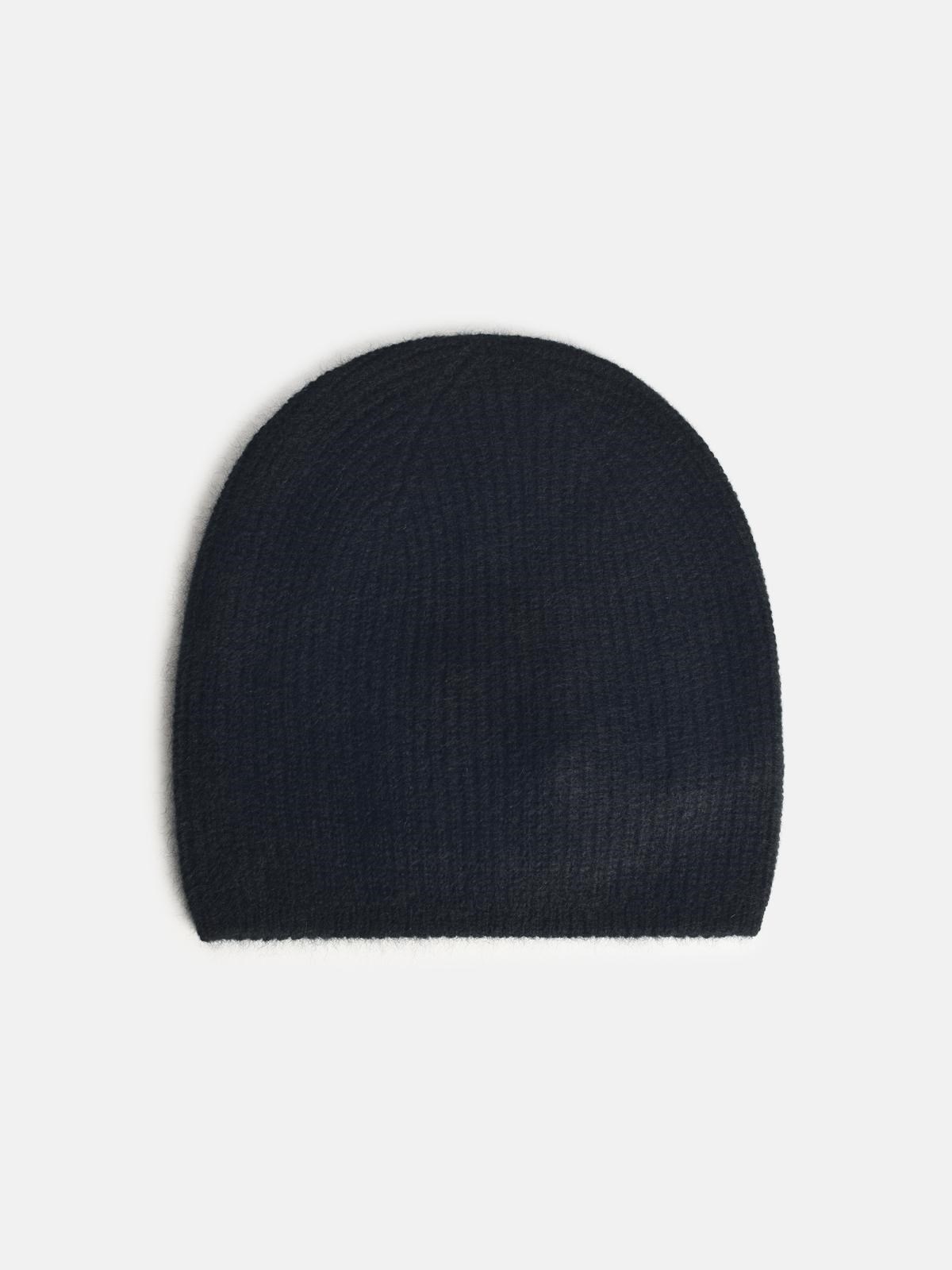 Loulou De Saison Beanie 'flyn' Black Cashmere Hat In Blue