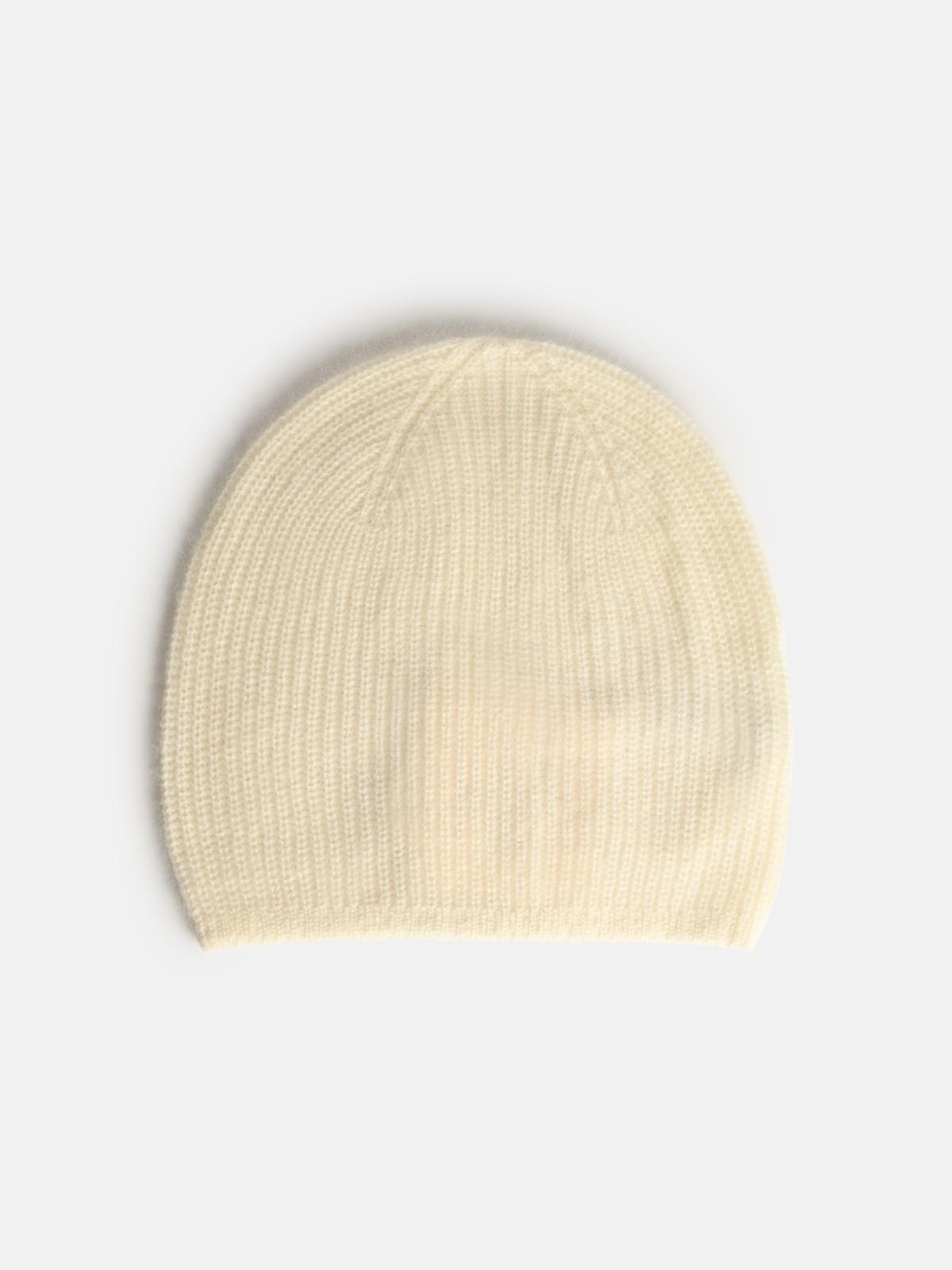 Loulou De Saison Beanie 'flyn' Ivory Cashmere Hat In White