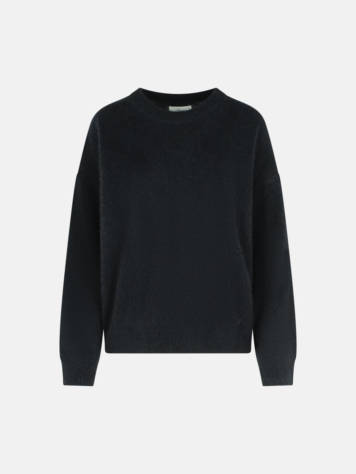 Loulou Studio Black Wool Blend Sweater In Black