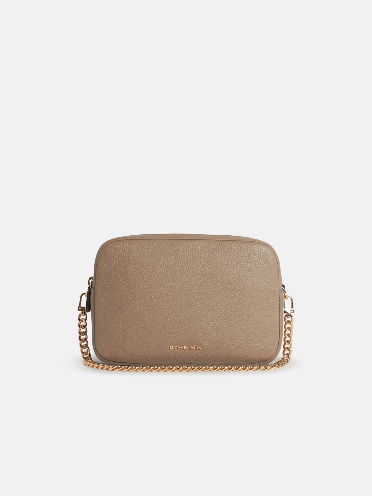Michael Michael Kors 'briant' Dove Grey Leather Bag