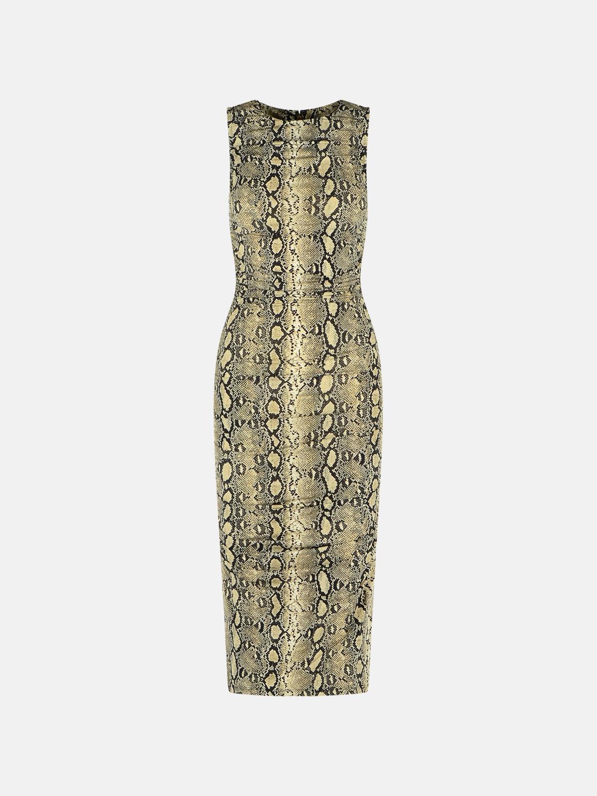 Michael Michael Kors Snake Print Viscose Blend Dress