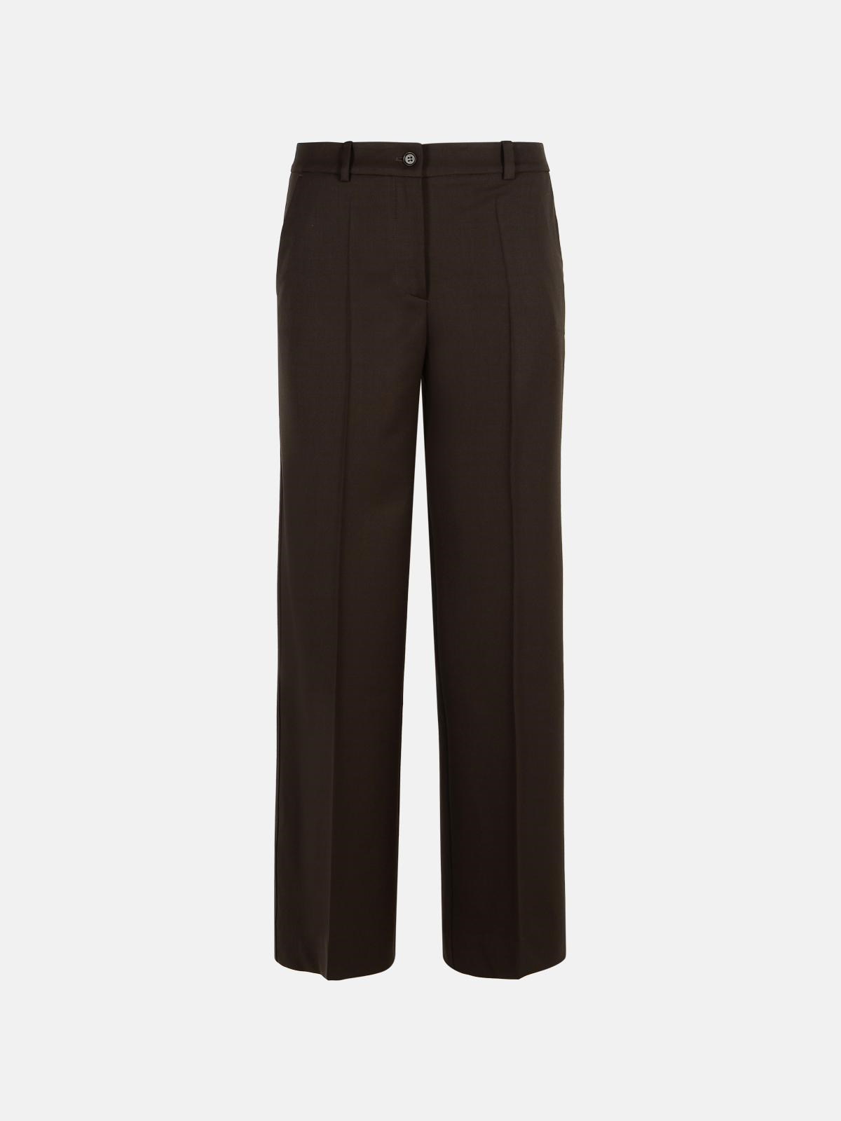 P.a.r.o.s.h 'liliuxy' Brown Virgin Wool Pants In Brown