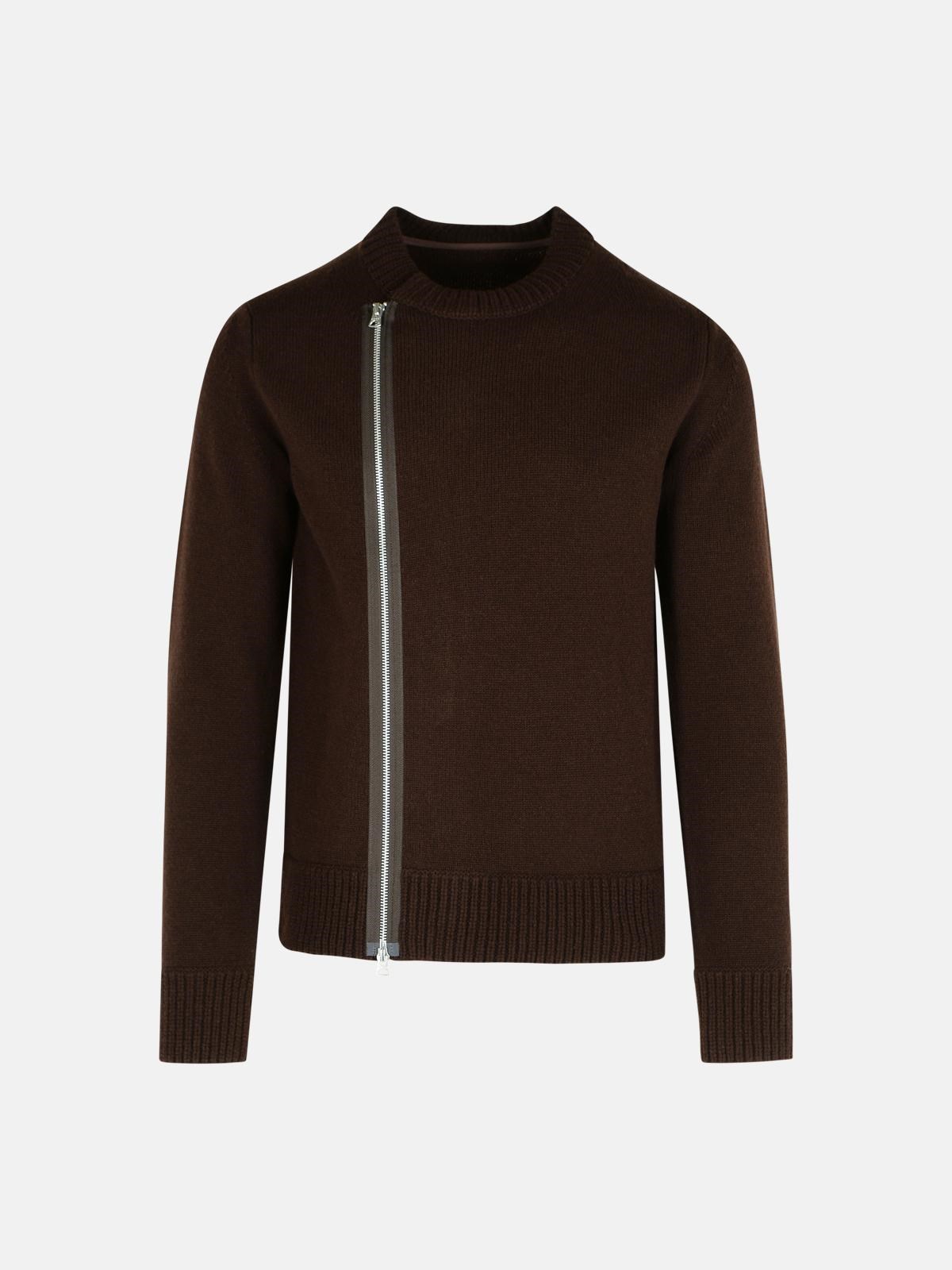 SACAI Brown Wool Sweater　SACAI ブラウン ウール セーター SACAI