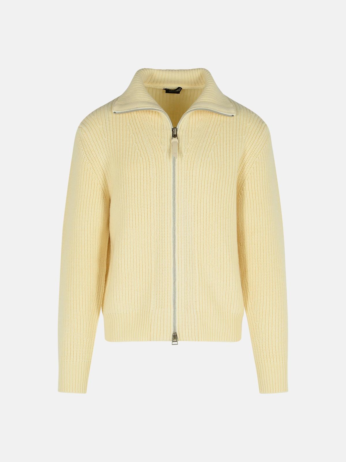 Tom Ford Ivory Wool Blend Sweater