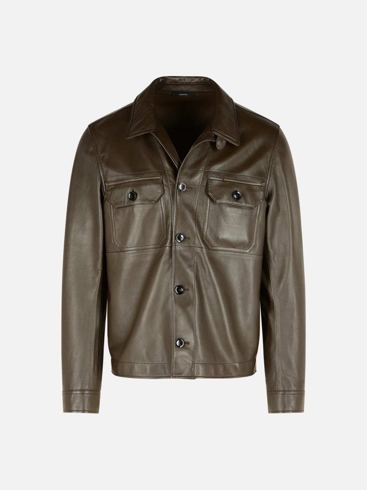 Tom Ford Tobacco Leather Jacket