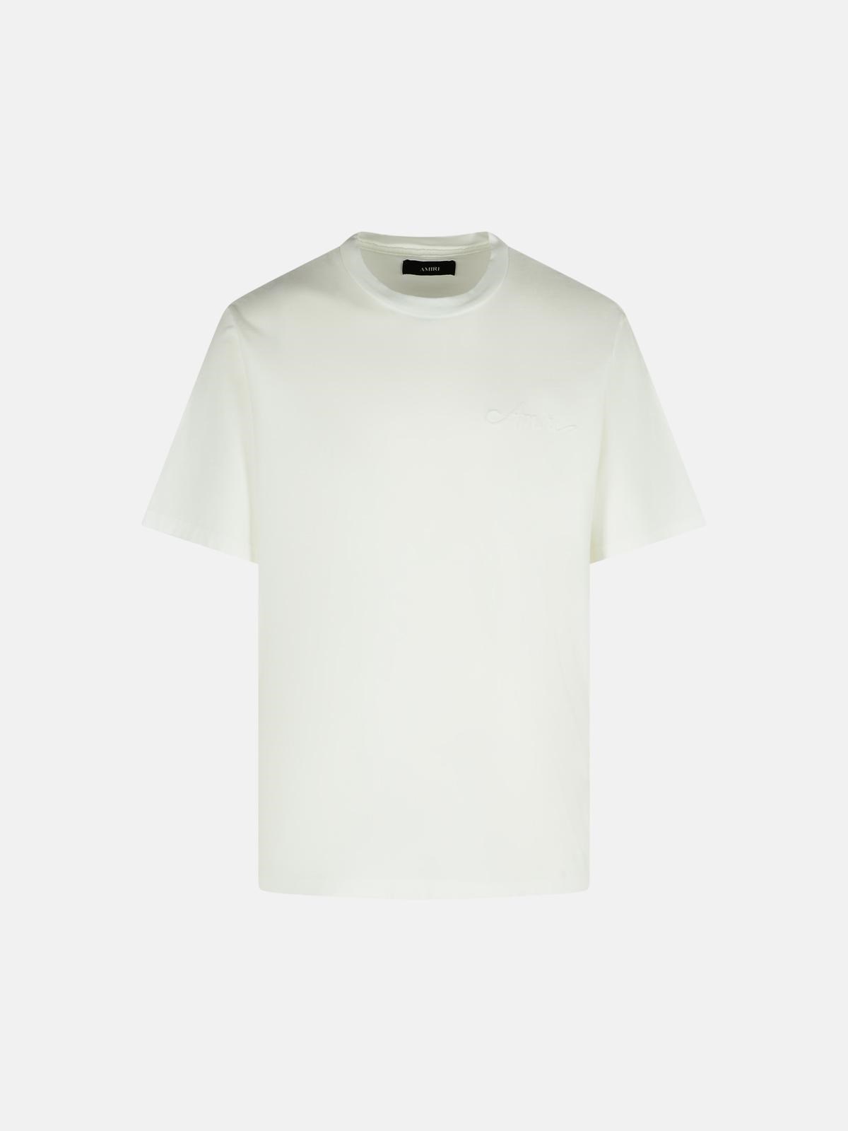 AMIRI 'Bandana' White Cotton T-Shirt　AMIRI バンダナ ホワイト コットン T シャツ AMIRI