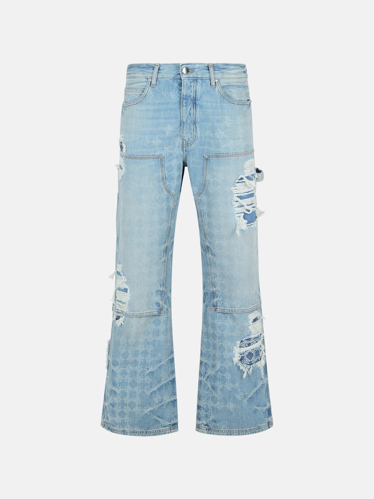 Amiri AMIRI 'Carpenter' Light Blue Cotton Jeans　AMIRI カーペンター ライトブルー コットン ジーンズ