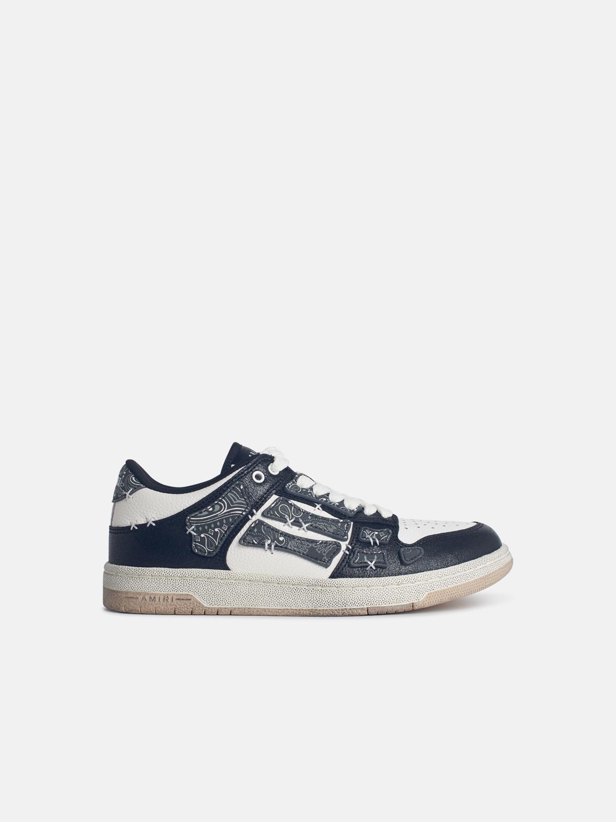 スニーカー Amiri 'Bandana' Black Leather Blend Sneakers Amiri 'bandana' Black Leather Blend Sneakers | ModeSens