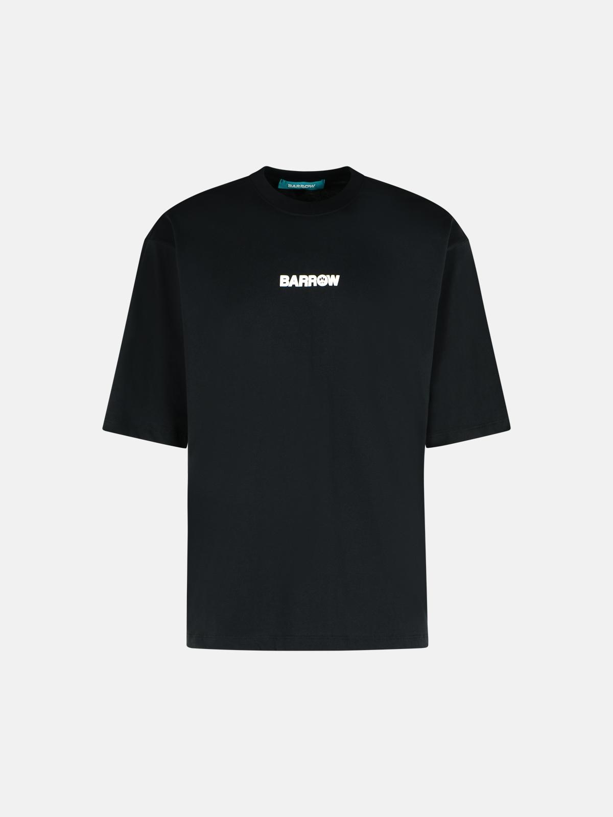Barrow Black Cotton T-shirt In Black