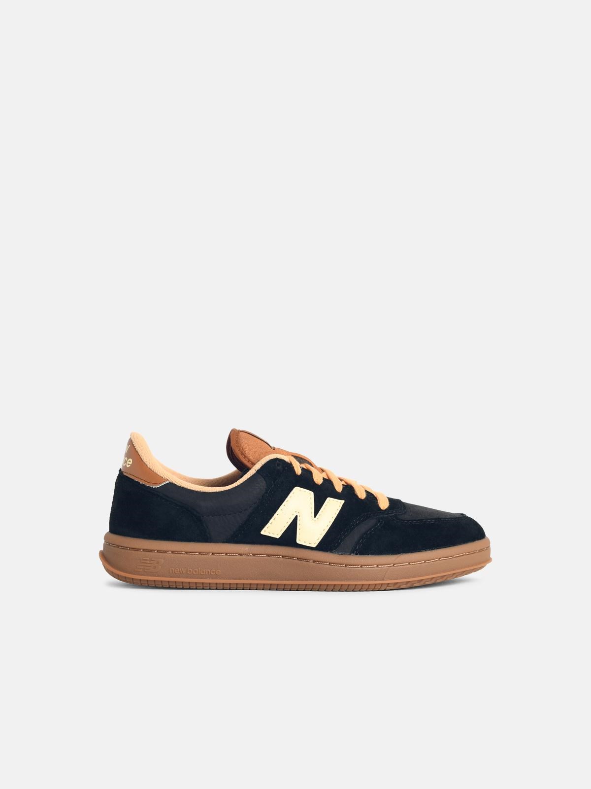 New Balance 't500' Black Suede Sneakers In Black