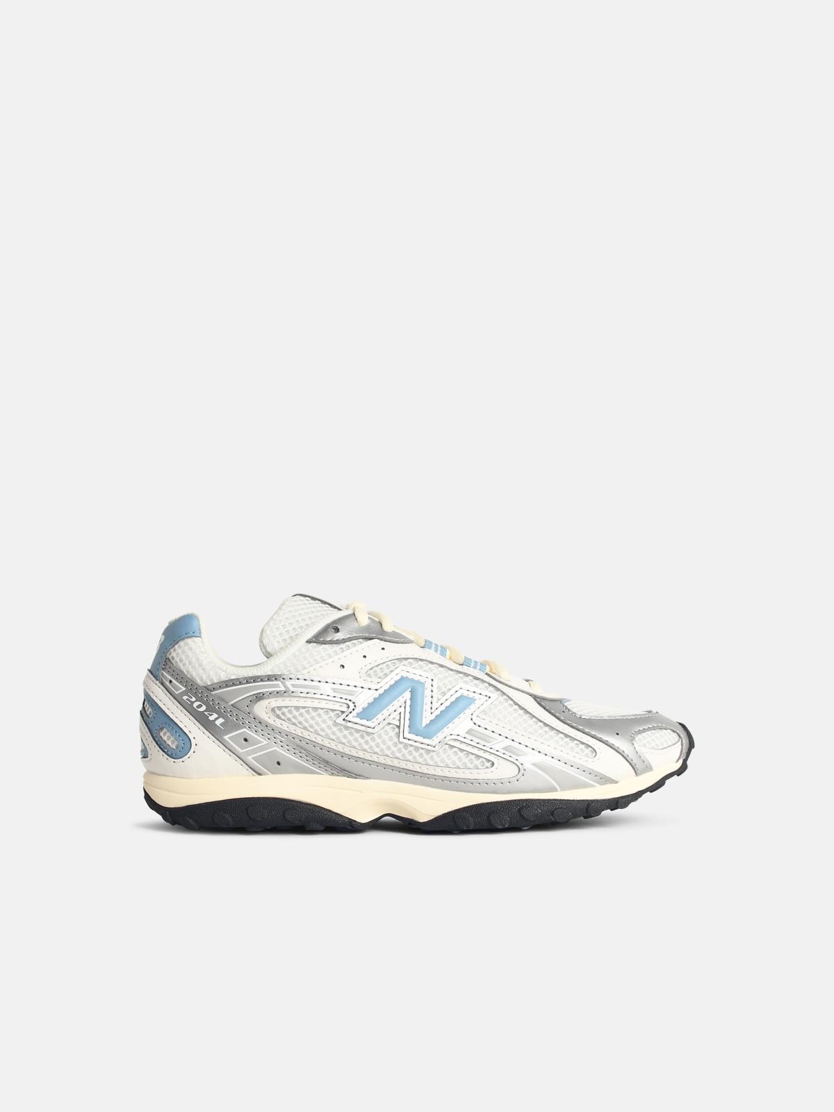 New Balance '204' White Fabric Blend Sneakers In White