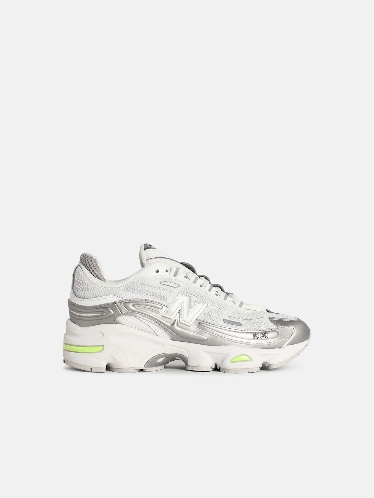 NEW BALANCE '1000' White Fabric Blend Sneakers