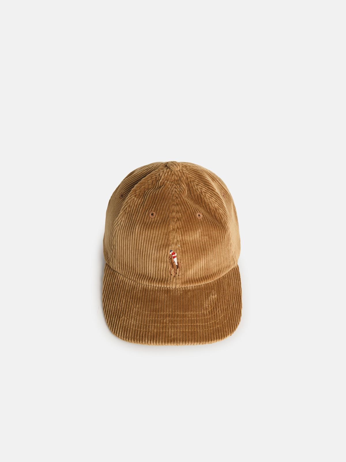Polo Ralph Lauren Light Brown Cotton Velvet Cap