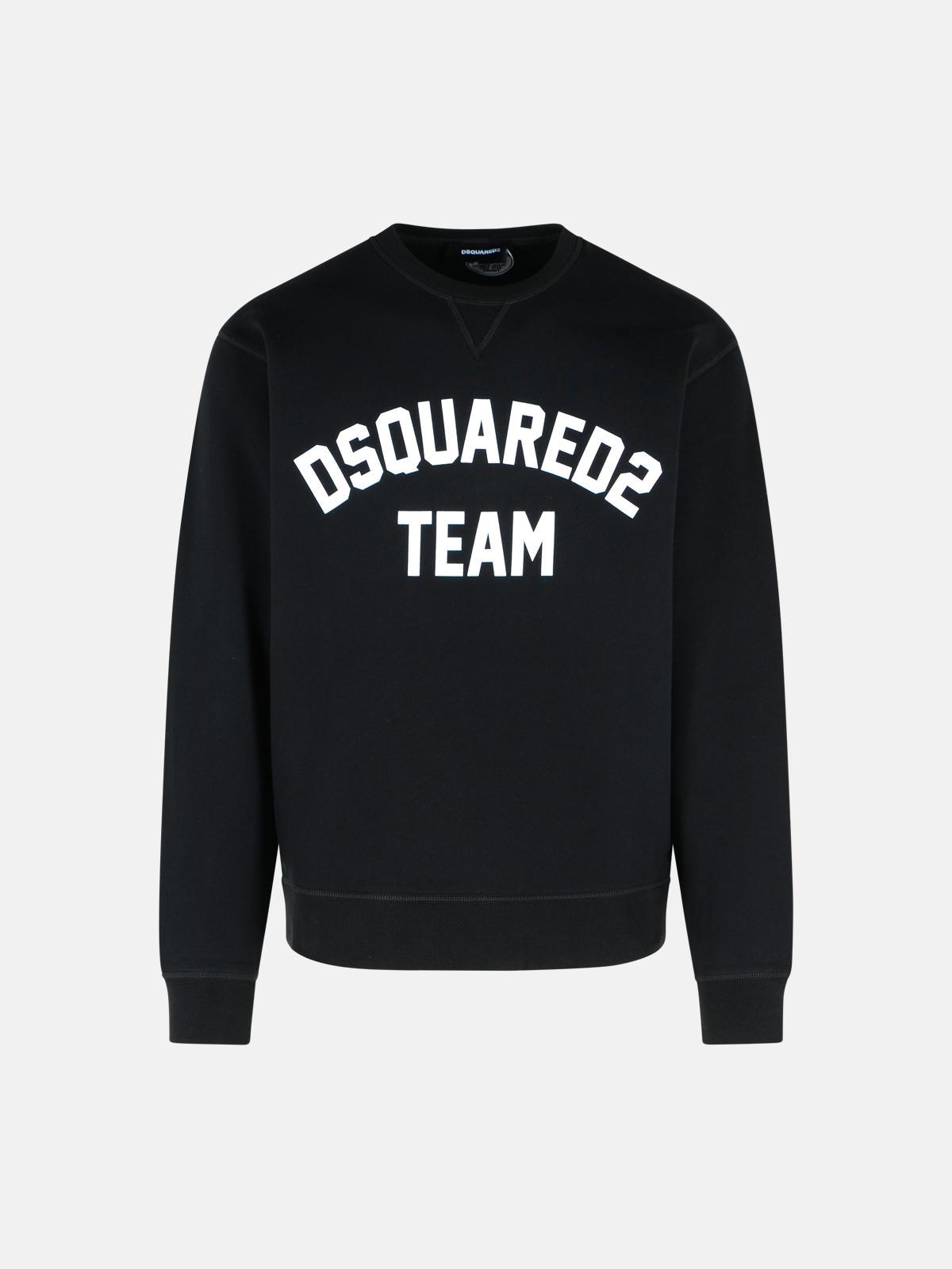 Dsquared2 Black Cotton Sweatshirt